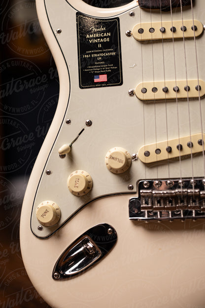 Fender American Vintage II 1961 Stratocaster® Left Handed Electric Guitar - Olympic White