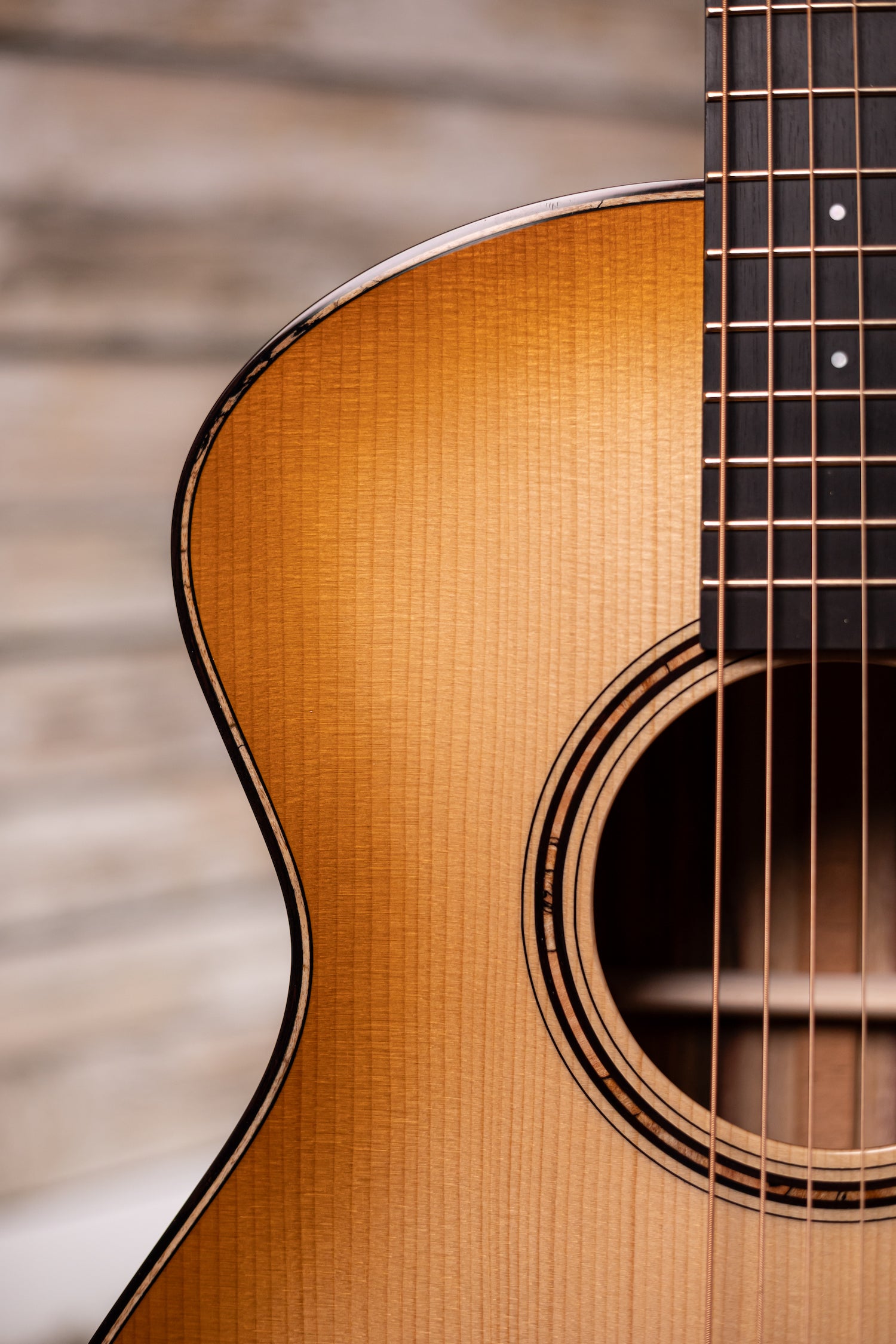Bedell Revolution Orchestra Acoustic Guitar - Tanned Leather Burst