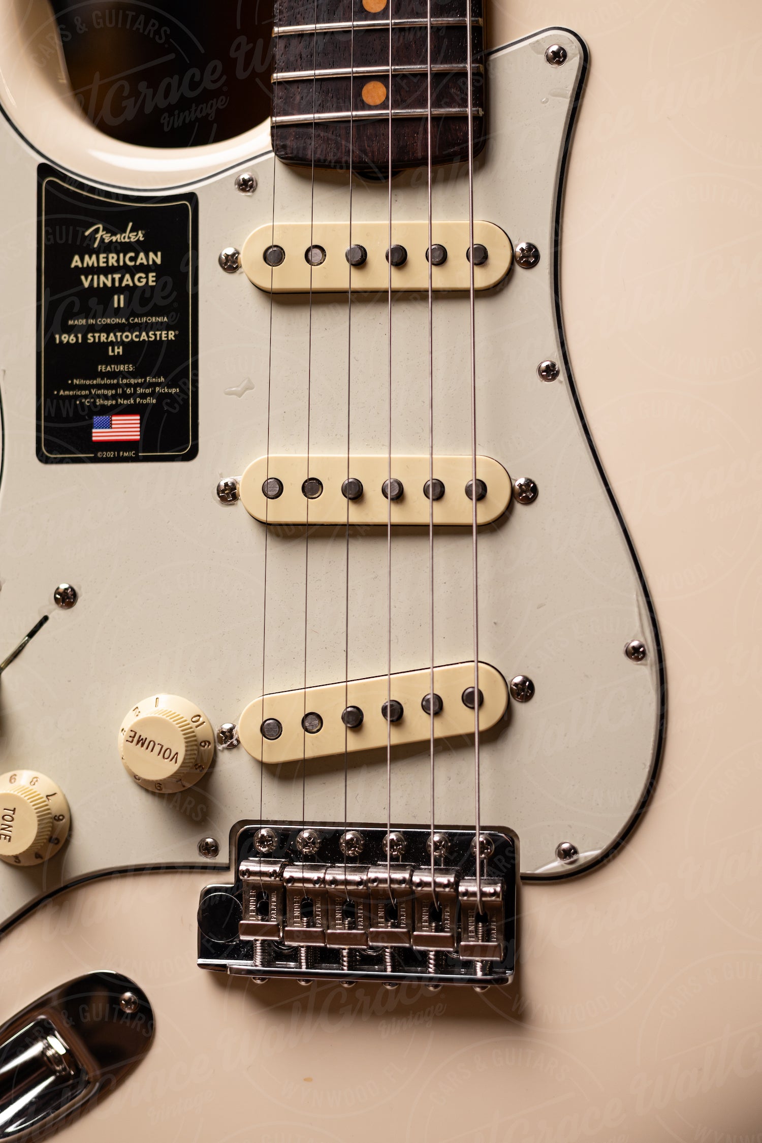 Fender American Vintage II 1961 Stratocaster® Left Handed Electric Guitar - Olympic White