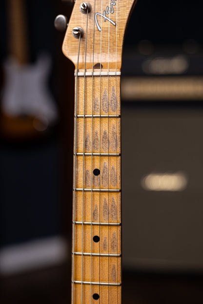 2018 Fender Custom Shop Wildwood 10 1955 Telecaster Relic Electric Guitar - Faded Ocean Turquoise