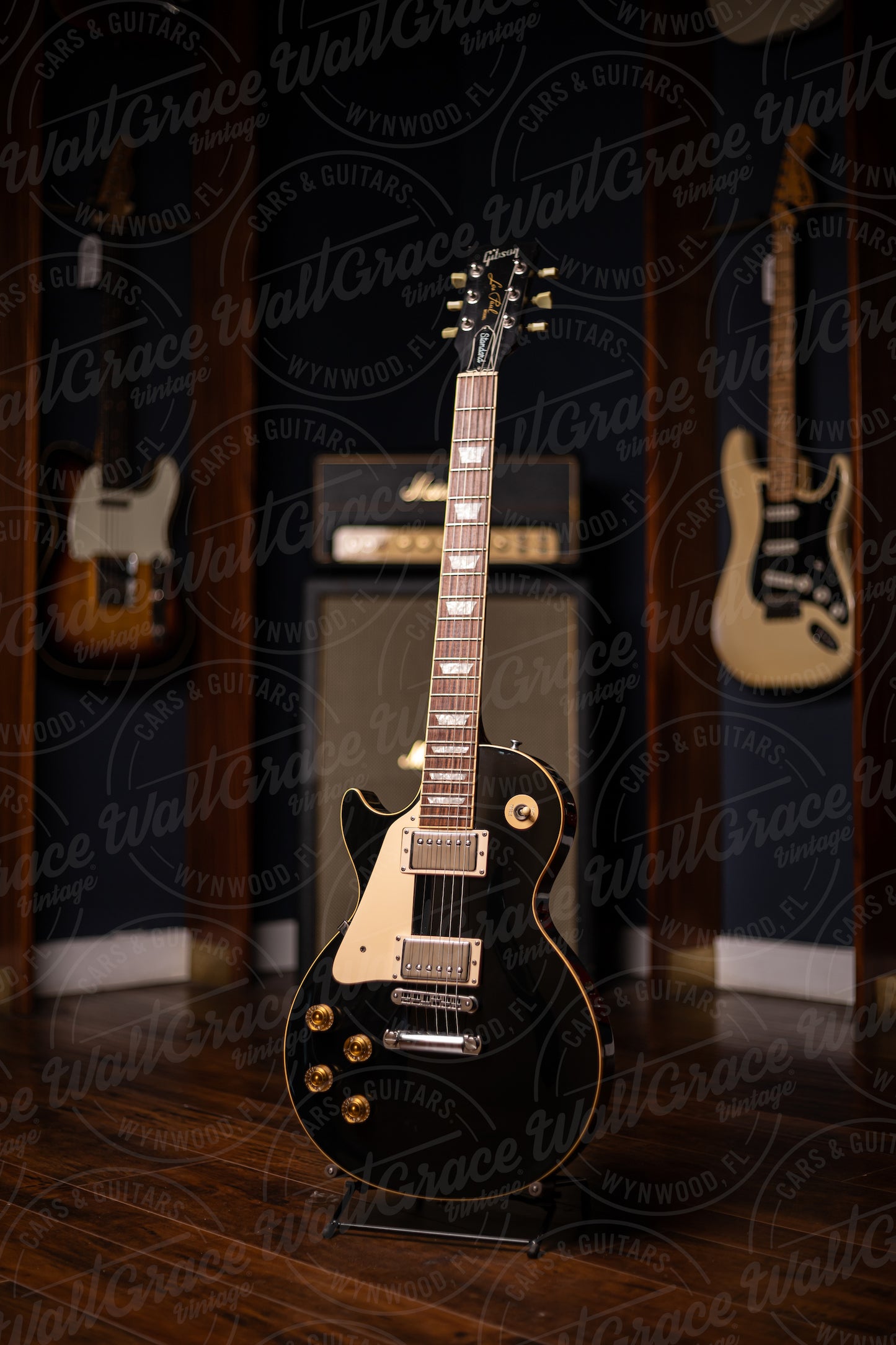 1995 Gibson Les Paul Standard Left Handed Electric Guitar - Ebony