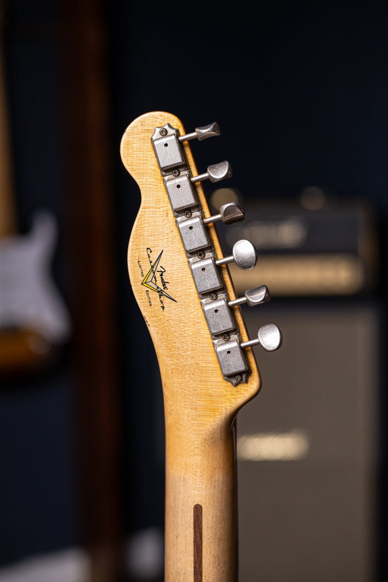 2018 Fender Custom Shop Wildwood 10 1955 Telecaster Relic Electric Guitar - Faded Ocean Turquoise