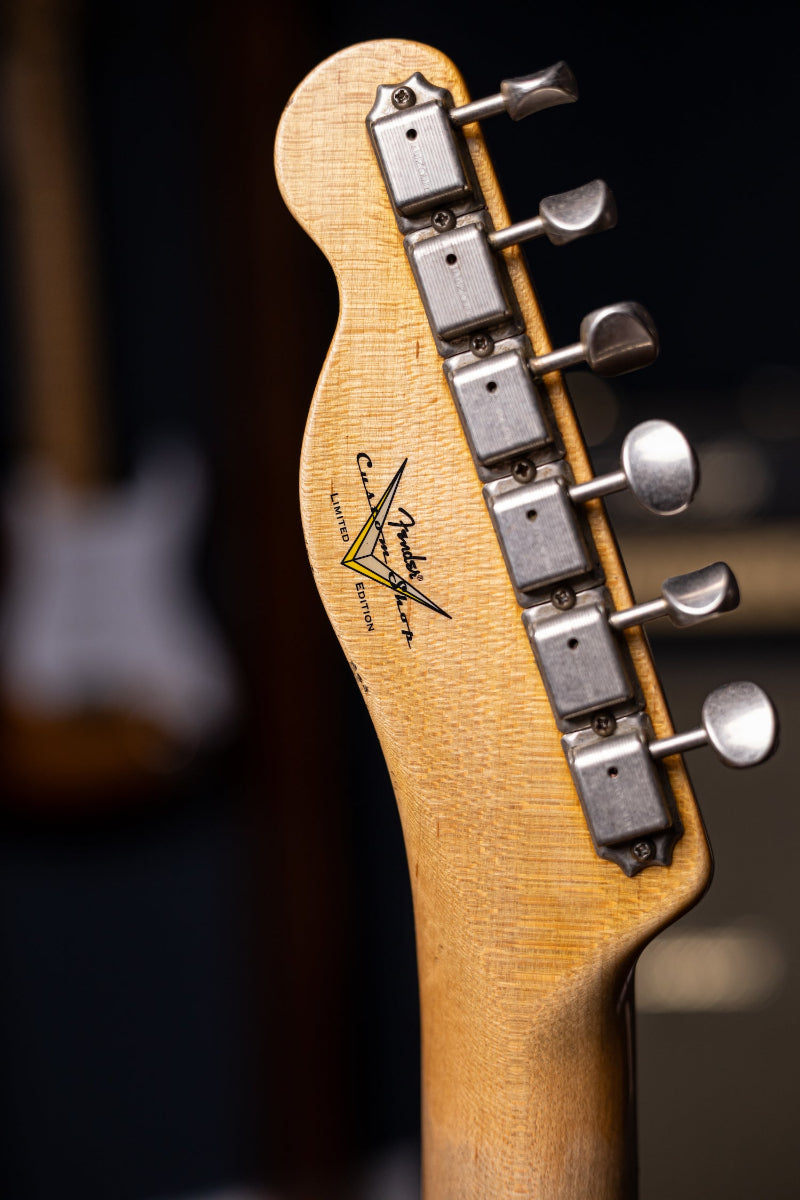 2018 Fender Custom Shop Wildwood 10 1955 Telecaster Relic Electric Guitar - Faded Ocean Turquoise