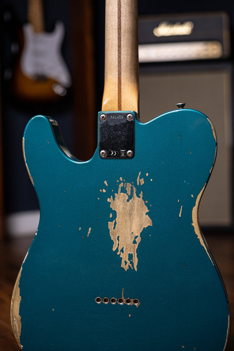 2018 Fender Custom Shop Wildwood 10 1955 Telecaster Relic Electric Guitar - Faded Ocean Turquoise