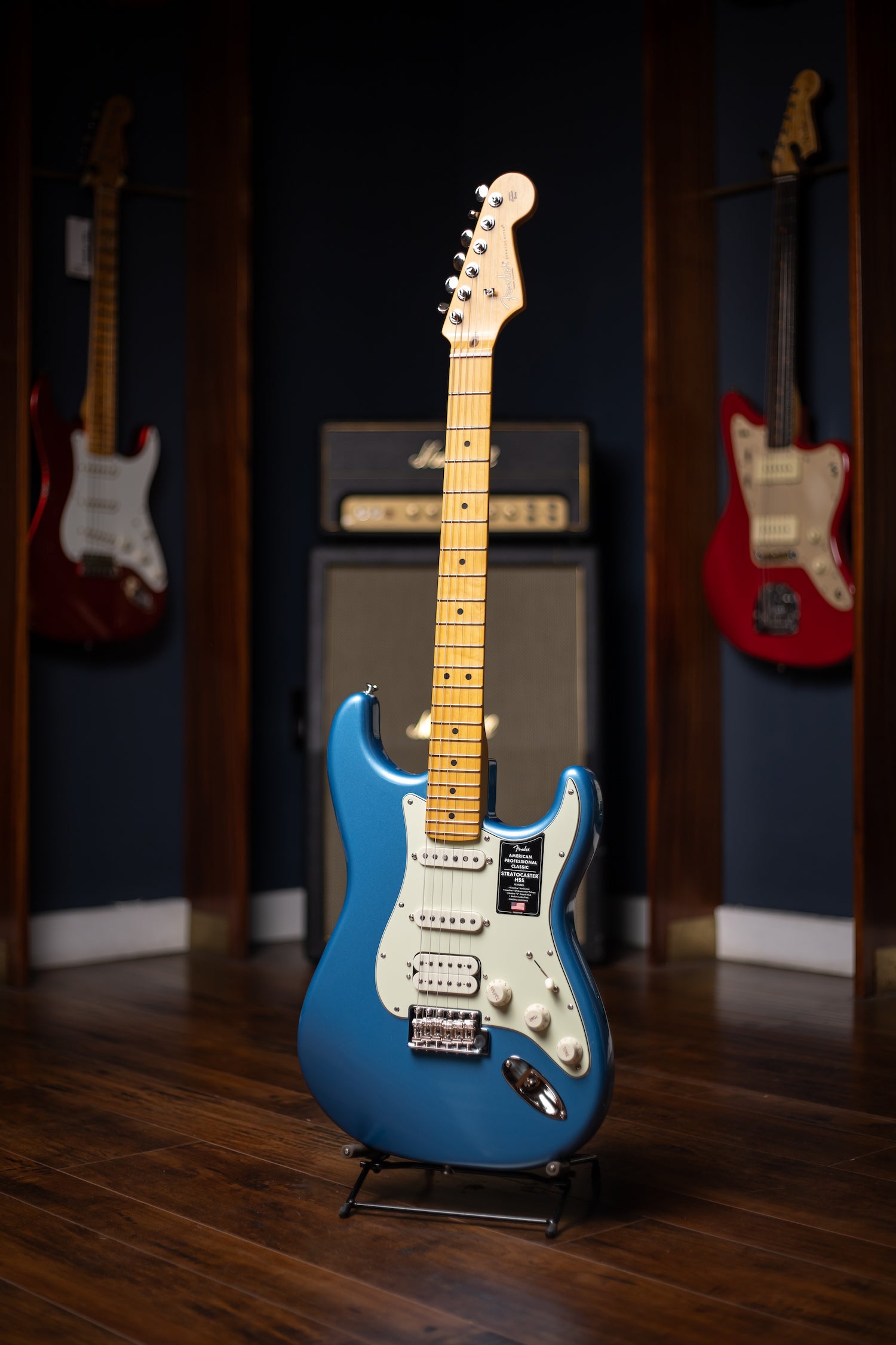 Fender American Professional Classic Stratocaster® HSS Electric Guitar - Lake Placid Blue