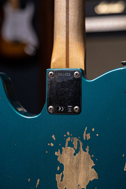 2018 Fender Custom Shop Wildwood 10 1955 Telecaster Relic Electric Guitar - Faded Ocean Turquoise