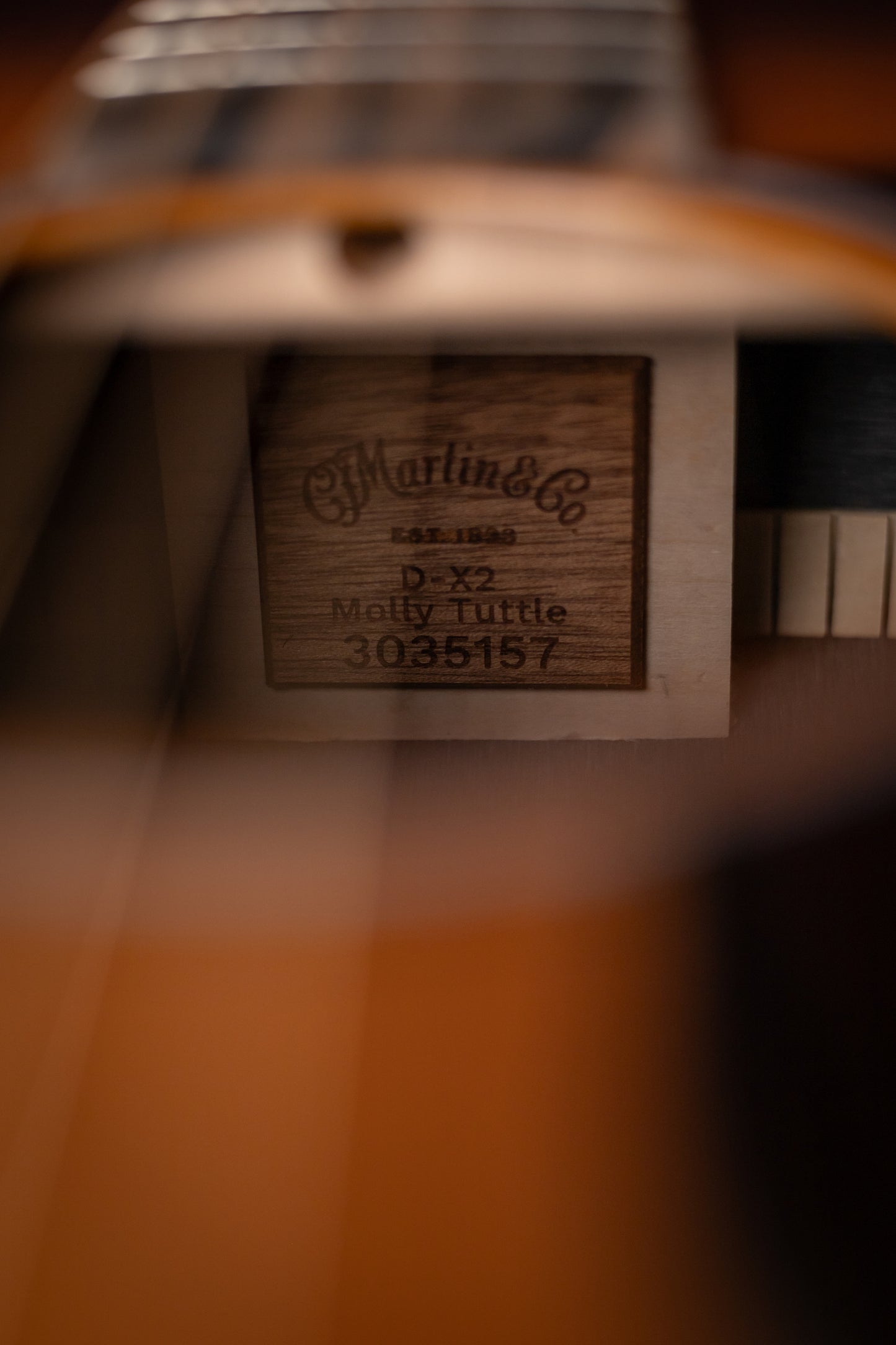 Martin D-X2E Molly Tuttle Acoustic Elecetric Guitar - Vintage Sunburst
