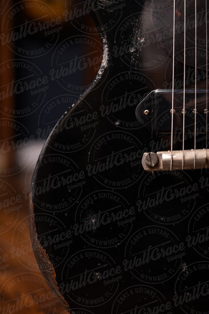 Gibson Custom Shop 1960 Les Paul Junior Double Cut Reissue Murphy Lab Ultra Heavy Aged Electric Guitar - Ebony