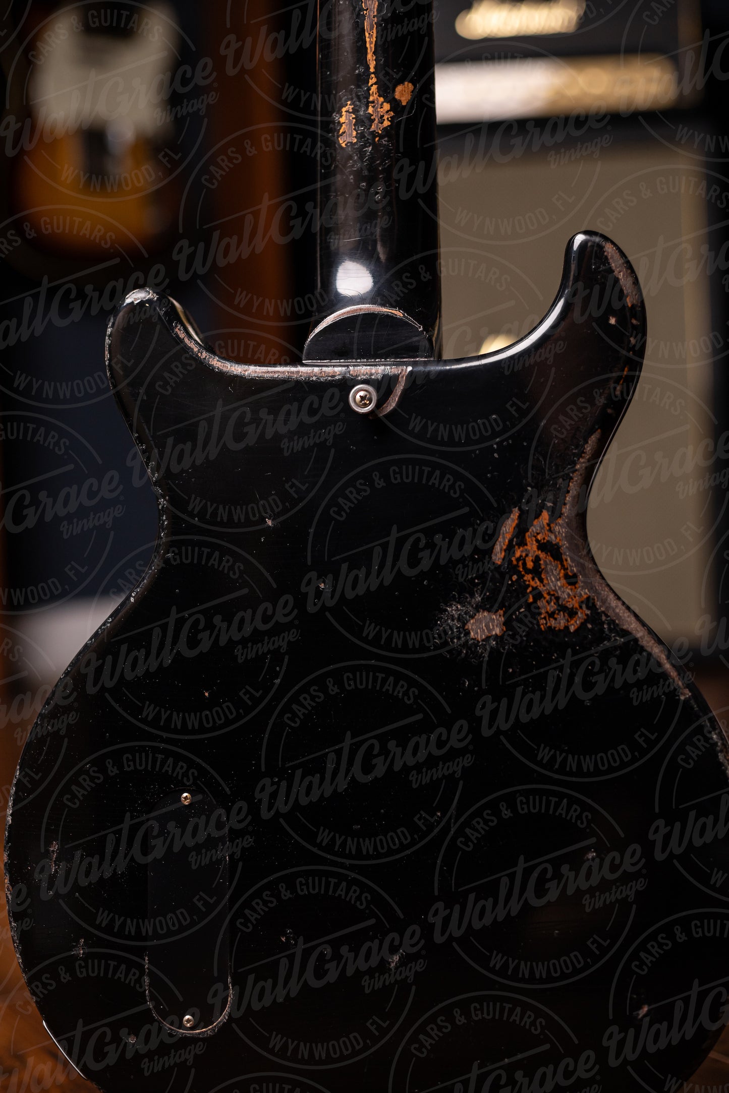 Gibson Custom Shop 1960 Les Paul Junior Double Cut Reissue Murphy Lab Ultra Heavy Aged Electric Guitar - Ebony