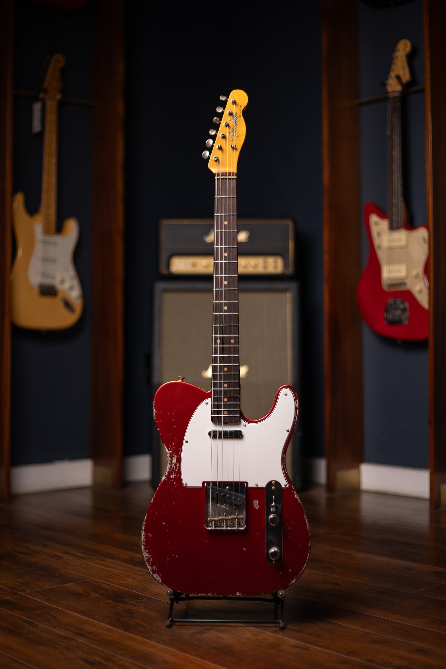 Fender Custom Shop 1961 Telecaster Heavy Relic Electric Guitar - Faded Aged Candy Apple Red
