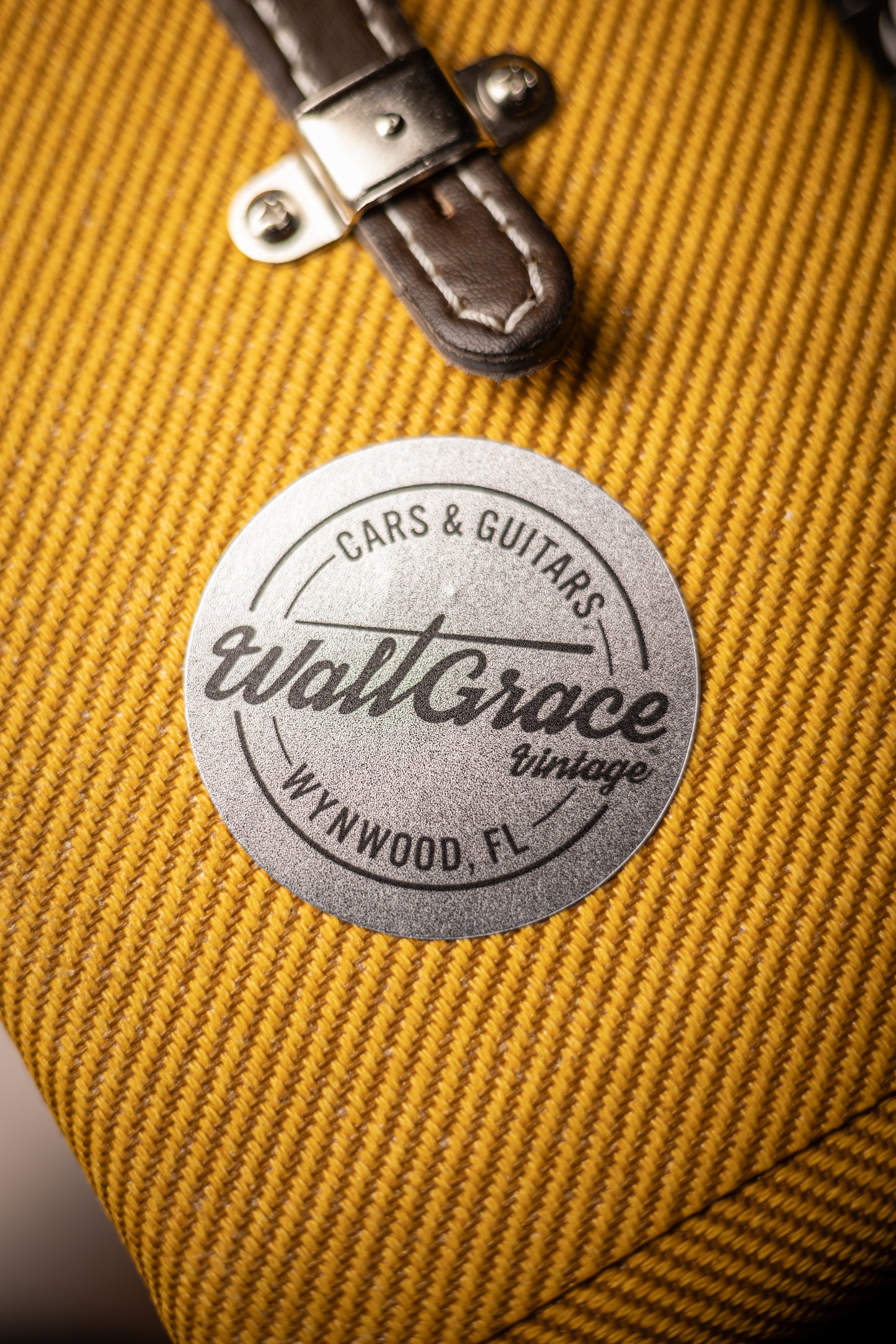 Walt Grace Vintage Round Sticker 2.5" - Silver