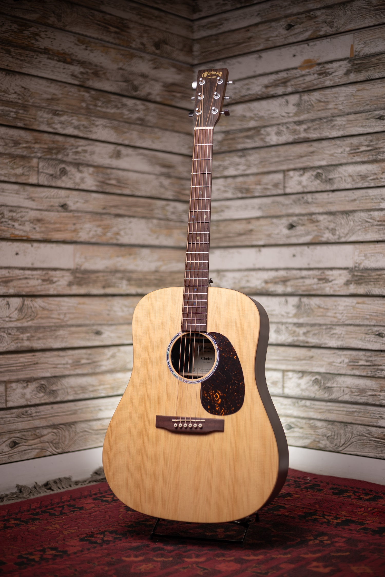 Martin D-X2E Dreadnought Acoustic/Electric Guitar - Brazilian Rosewood HPL