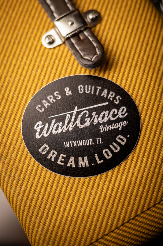 Walt Grace Vintage DREAM.LOUD. Sticker - Oval 3.25"