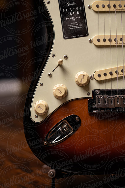 Fender Player Plus Stratocaster Left Handed Electric Guitar - 3 Color Sunburst