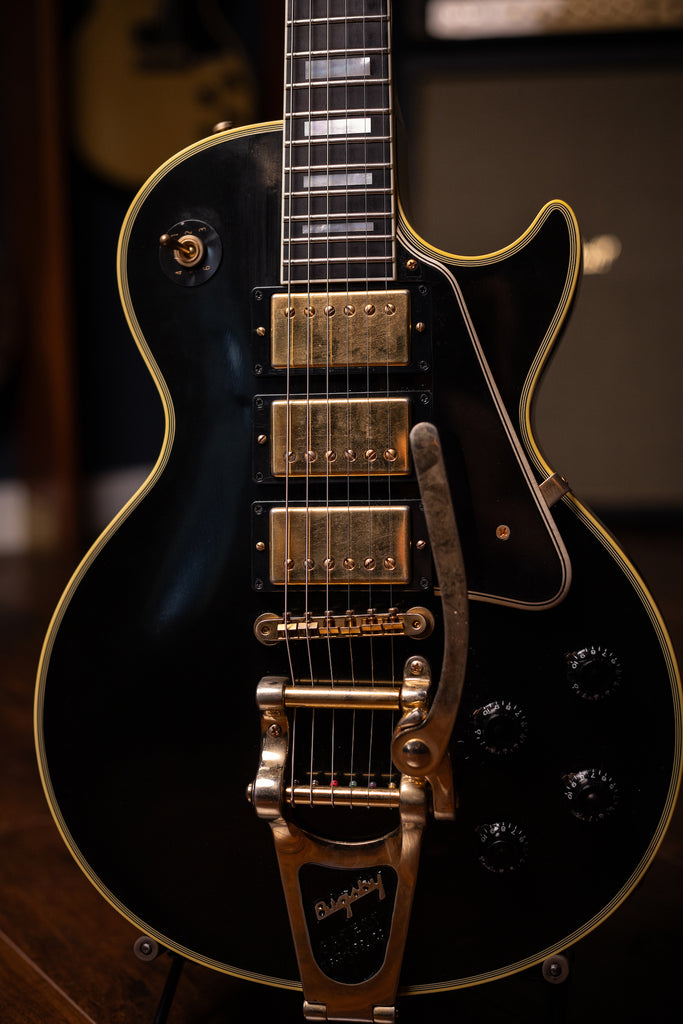 2008 Gibson Custom Shop Jimmy Page Les Paul Custom W/ Bigsby Electric Guitar - Ebony