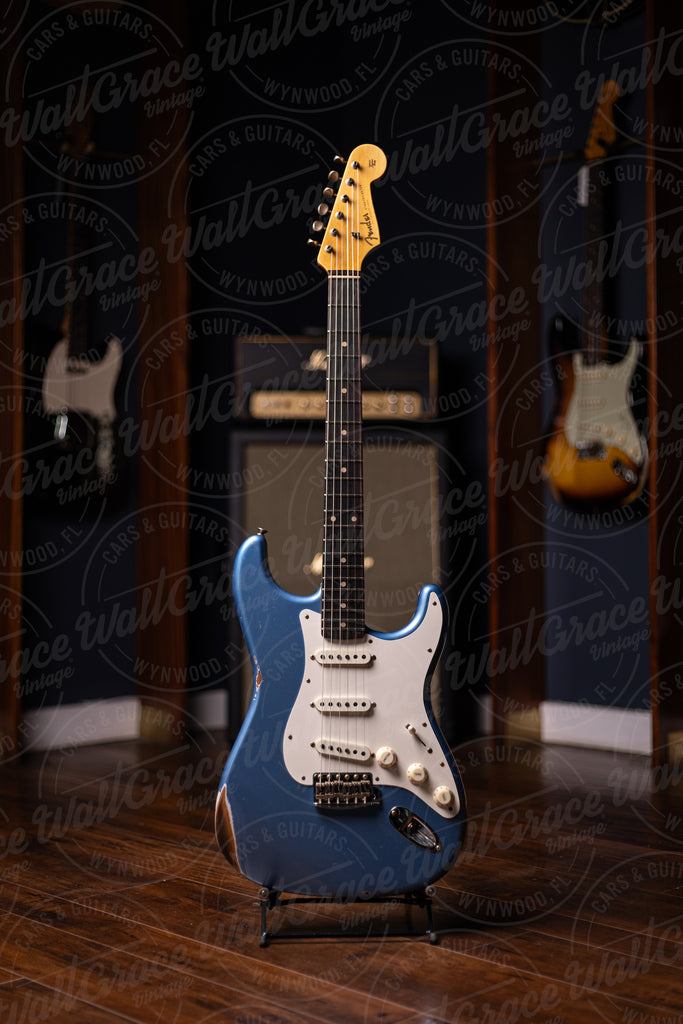 Fender Custom Shop 1959 Stratocaster Relic Electric Guitar – Faded Aged Lake Placid Blue