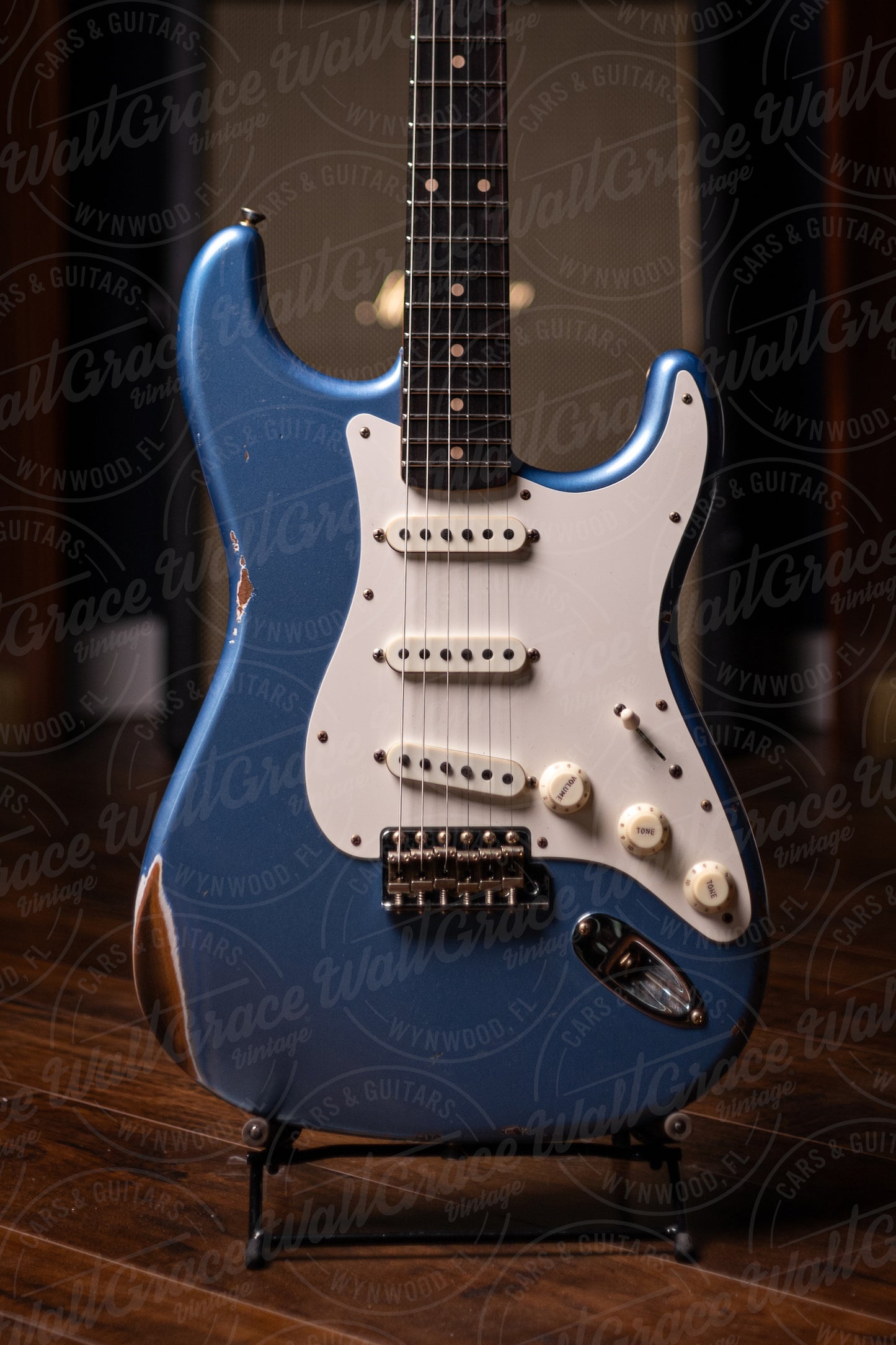 Fender Custom Shop 1959 Stratocaster Relic Electric Guitar – Faded Aged Lake Placid Blue