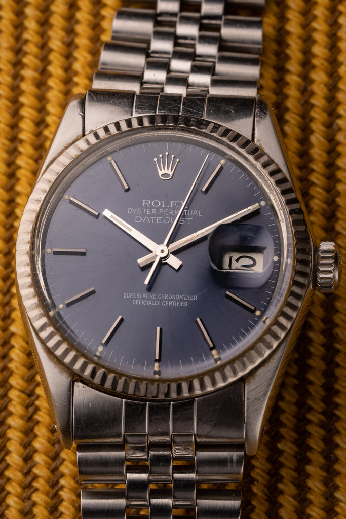 Rolex Datejust, Stainless Steel Wristwatch, Ref. 1601,  w/Original Box & Papers, Circa 1986