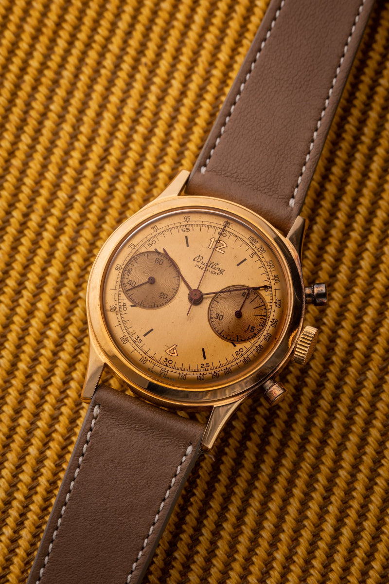 Breitling Premier, Rose Gold Wristwatch, Ref. 777, Circa 1940s