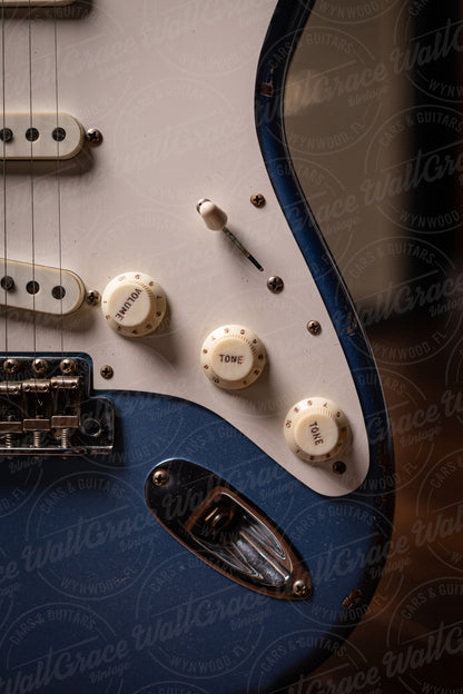 Fender Custom Shop 1959 Stratocaster Relic Electric Guitar – Faded Aged Lake Placid Blue