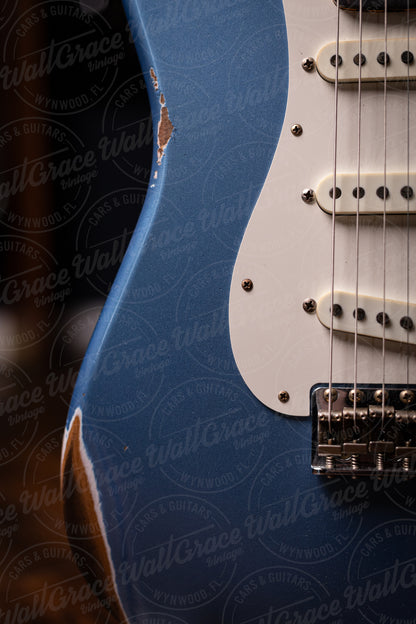 Fender Custom Shop 1959 Stratocaster Relic Electric Guitar – Faded Aged Lake Placid Blue