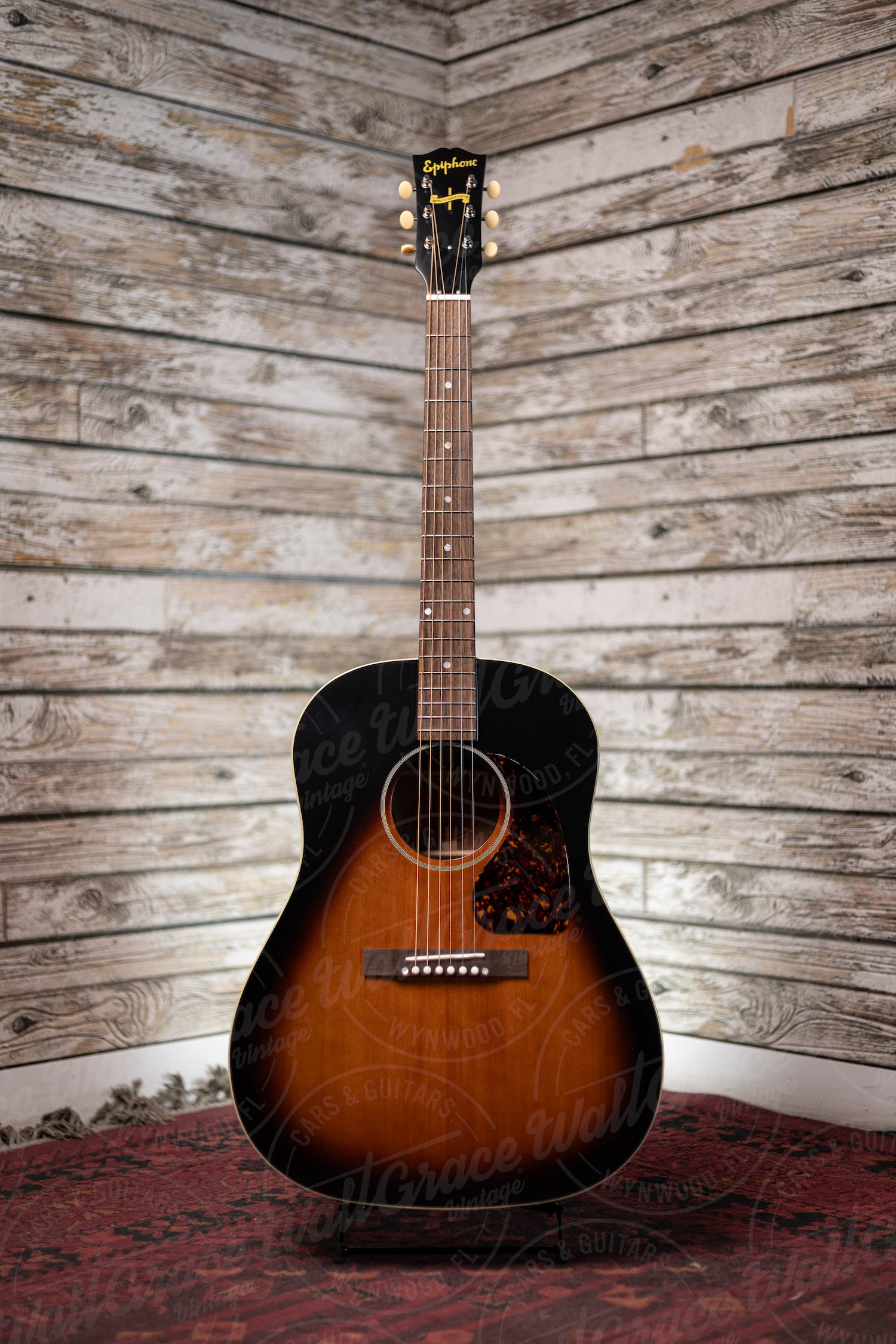Epiphone 1942 Banner J-45 Acoustic Guitar - Vintage Sunburst VOS