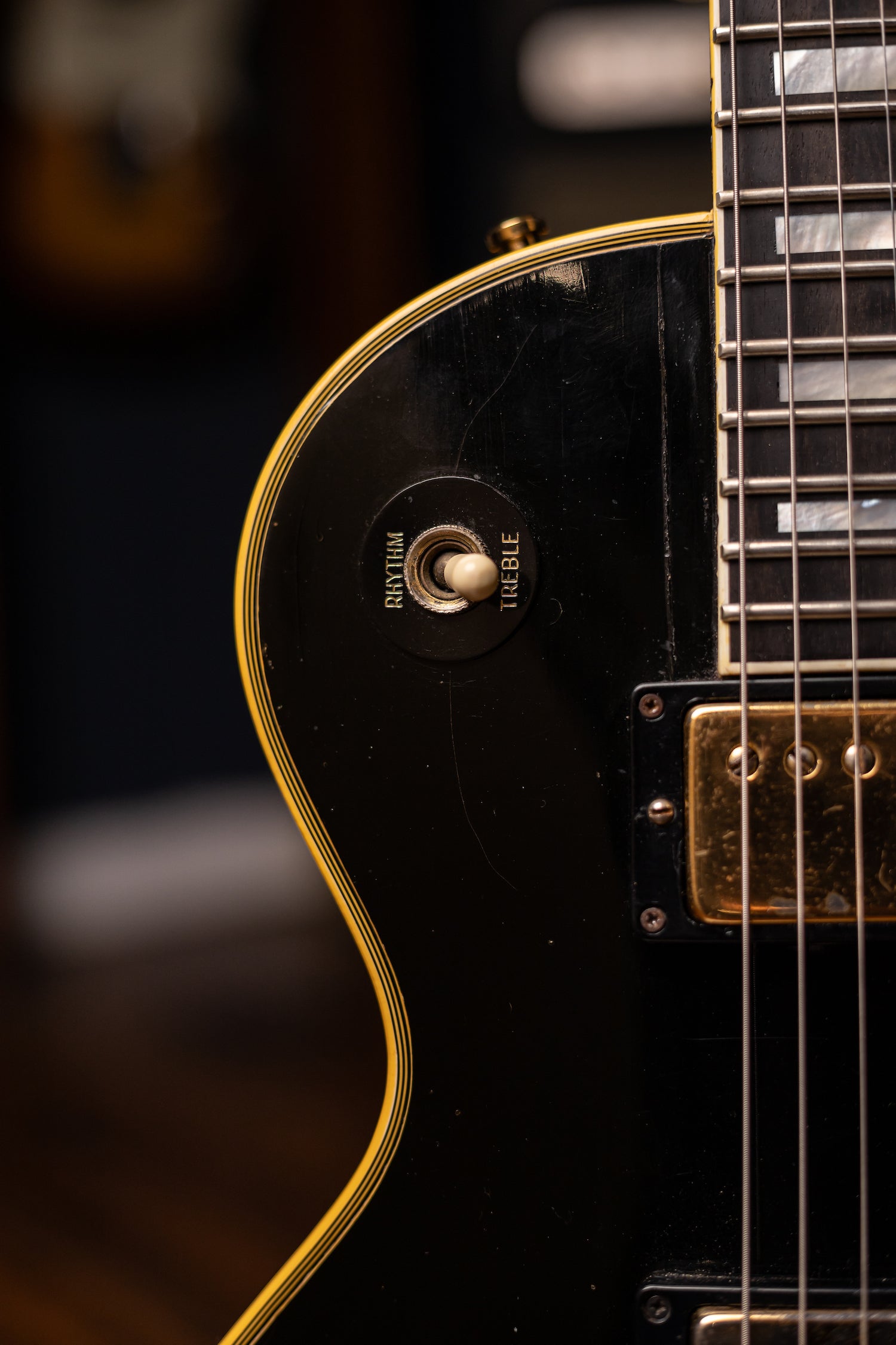 1969 Gibson Les Paul Custom Electric Guitar - Ebony