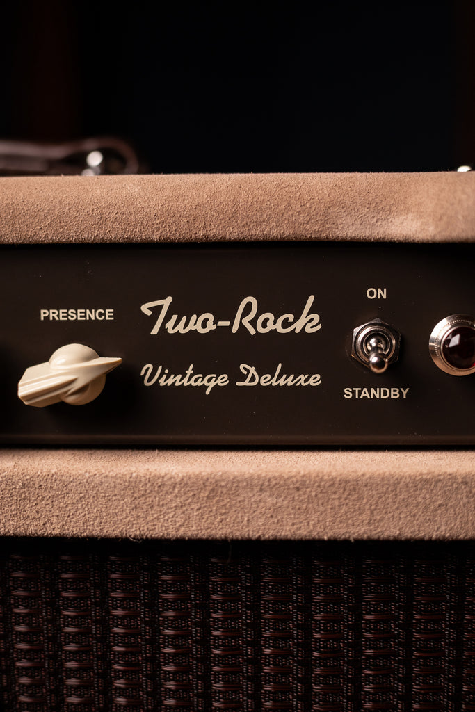 IN STOCK - Two-Rock Vintage Deluxe 35 Watt Head - Dogwood Suede, Brown Chassis