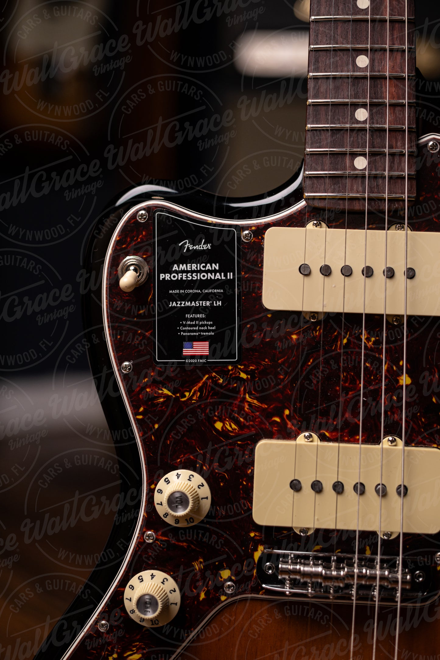 Fender American Professional II Jazzmaster Left Handed Electric Guitar - 3- Color Sunburst