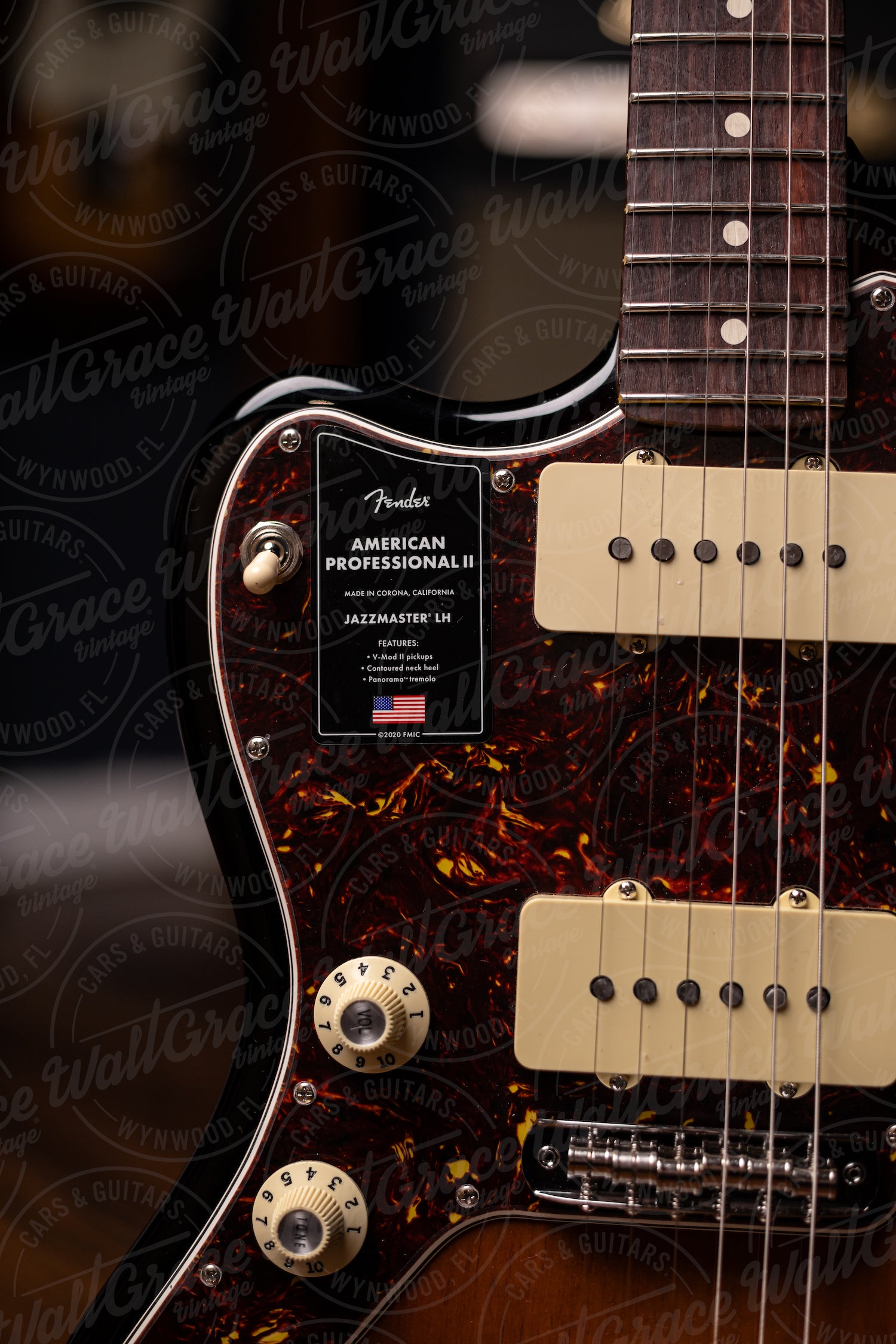 Fender American Professional II Jazzmaster Left Handed Electric Guitar - 3- Color Sunburst