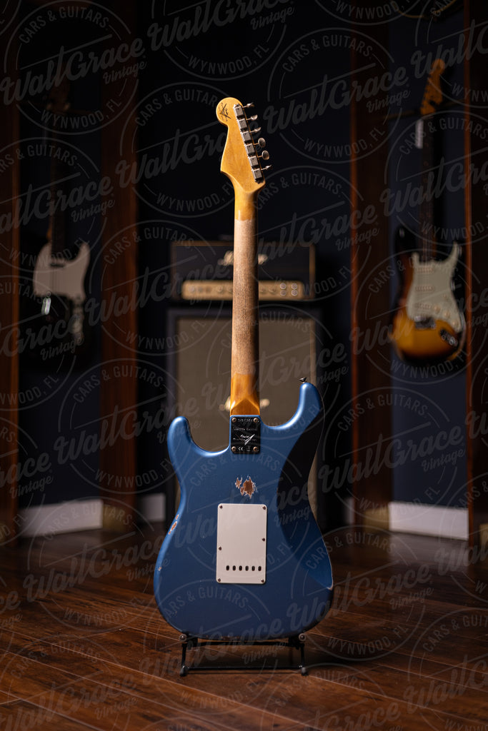 Fender Custom Shop 1959 Stratocaster Relic Electric Guitar – Faded Aged Lake Placid Blue