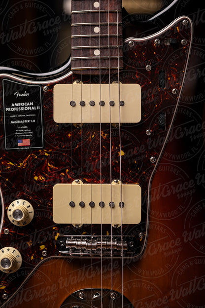 Fender American Professional II Jazzmaster Left Handed Electric Guitar - 3- Color Sunburst