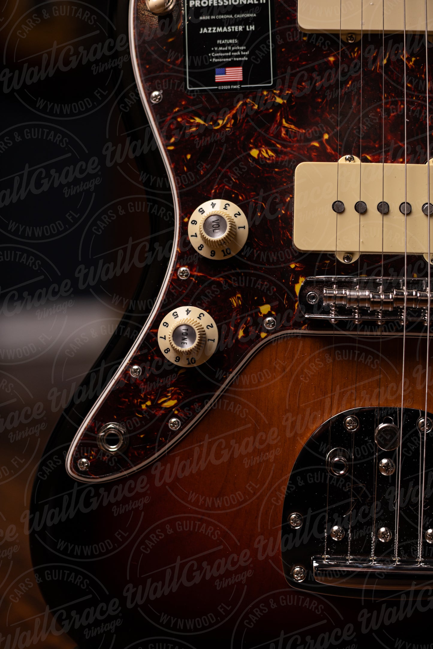 Fender American Professional II Jazzmaster Left Handed Electric Guitar - 3- Color Sunburst