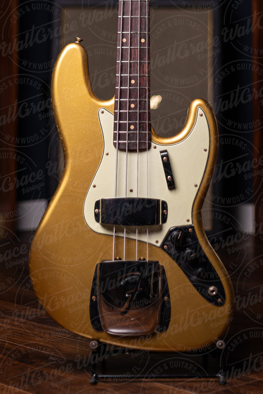 Fender Custom Shop 1963 Jazz Bass Journeyman Relic Bass - Aged Aztec Gold