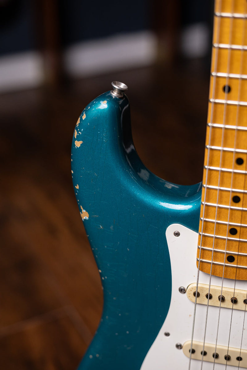 2016 Fender Custom Shop Wildwood 10 1955 Strat Relic Electric Guitar - Lake Placid
