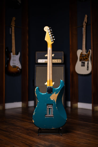 2016 Fender Custom Shop Wildwood 10 1955 Strat Relic Electric Guitar - Lake Placid