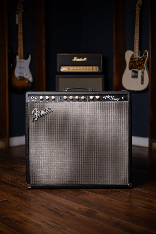1990's Fender Vibro-King Custom Combo Amp - Black Tolex