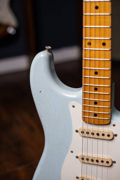 2009 Fender Custom Shop Wildwood 10 1955 Stratocaster Journeyman Electric Guitar - Sonic Blue