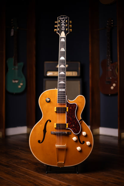 Epiphone 150th Anniversary Zephyr DeLuxe Regent Hollowbody Electric Guitar - Aged Antique Natural