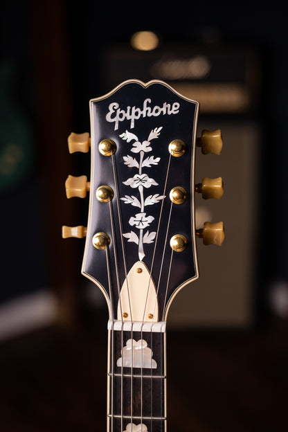Epiphone 150th Anniversary Zephyr DeLuxe Regent Hollowbody Electric Guitar - Aged Antique Natural