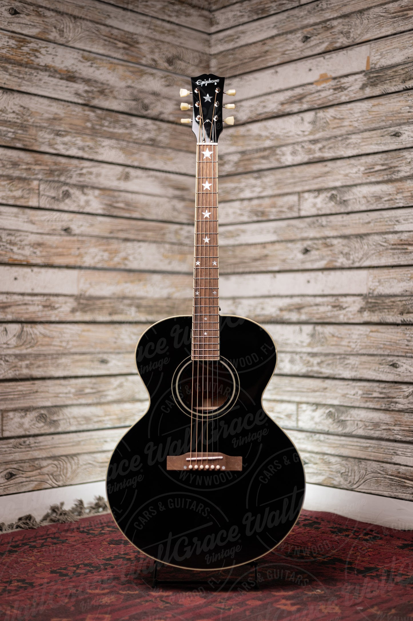Epiphone J-180 LS Acoustic-Electric Guitar - Ebony