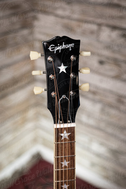 Epiphone J-180 LS Acoustic-Electric Guitar - Ebony