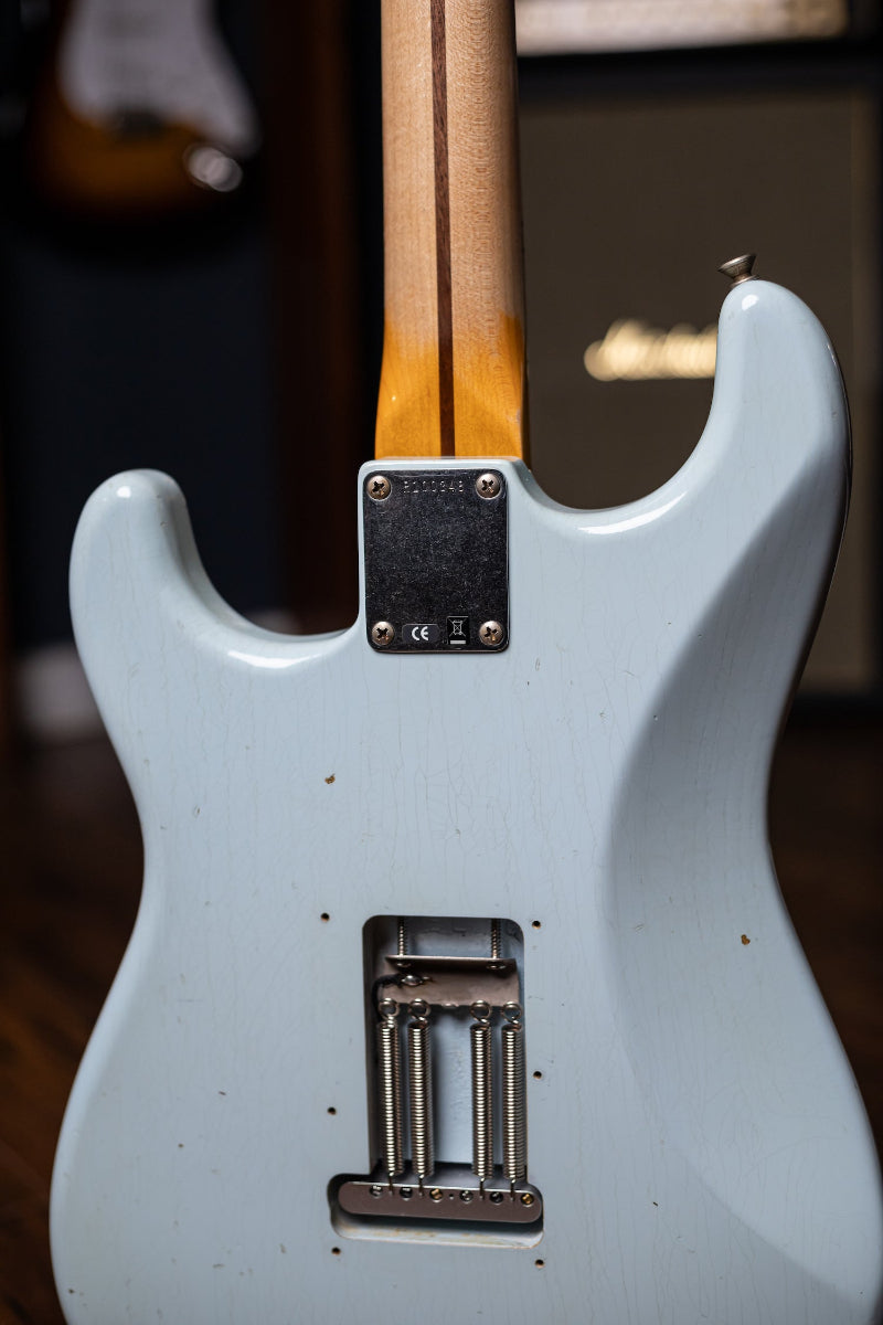 2009 Fender Custom Shop Wildwood 10 1955 Stratocaster Journeyman Electric Guitar - Sonic Blue