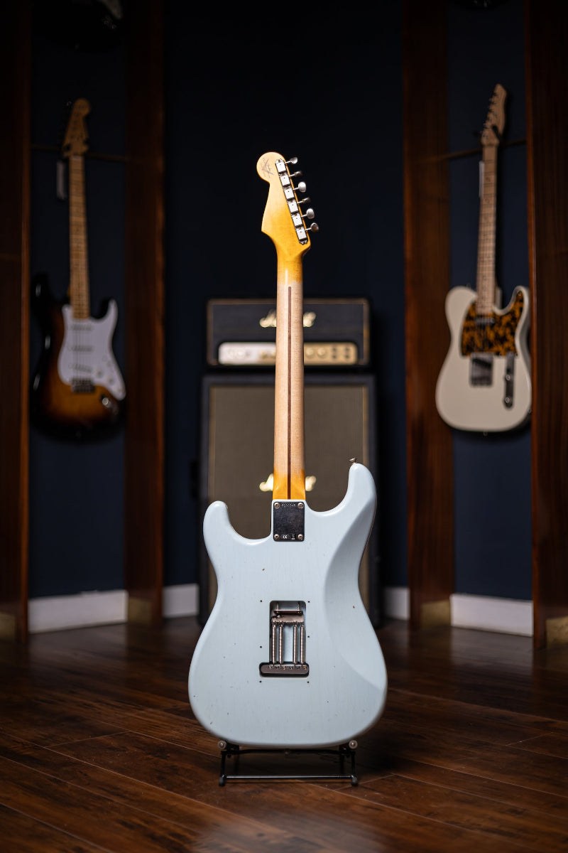 2009 Fender Custom Shop Wildwood 10 1955 Stratocaster Journeyman Electric Guitar - Sonic Blue