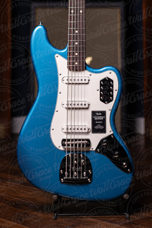 Fender Vintera II 60's Bass VI Electric Guitar - Lake Placid Blue