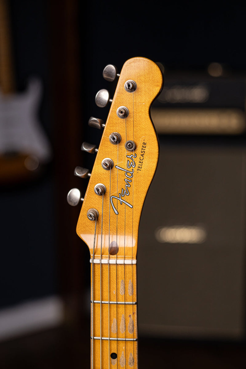 2016 Fender Custom Shop Wildwood 1955 Telecaster Relic Electric Guitar - Candy Tangerine