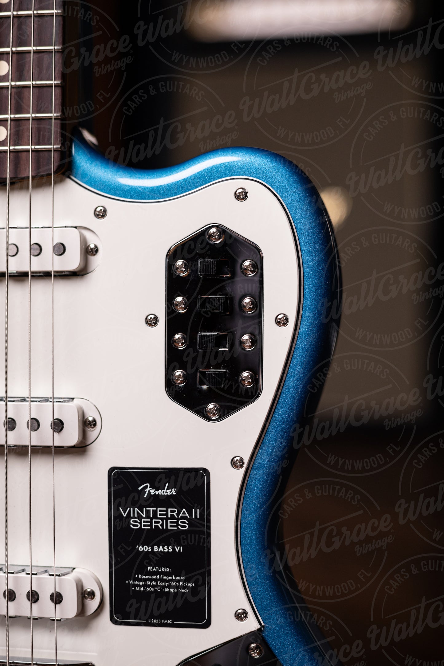 Fender Vintera II 60's Bass VI Electric Guitar - Lake Placid Blue