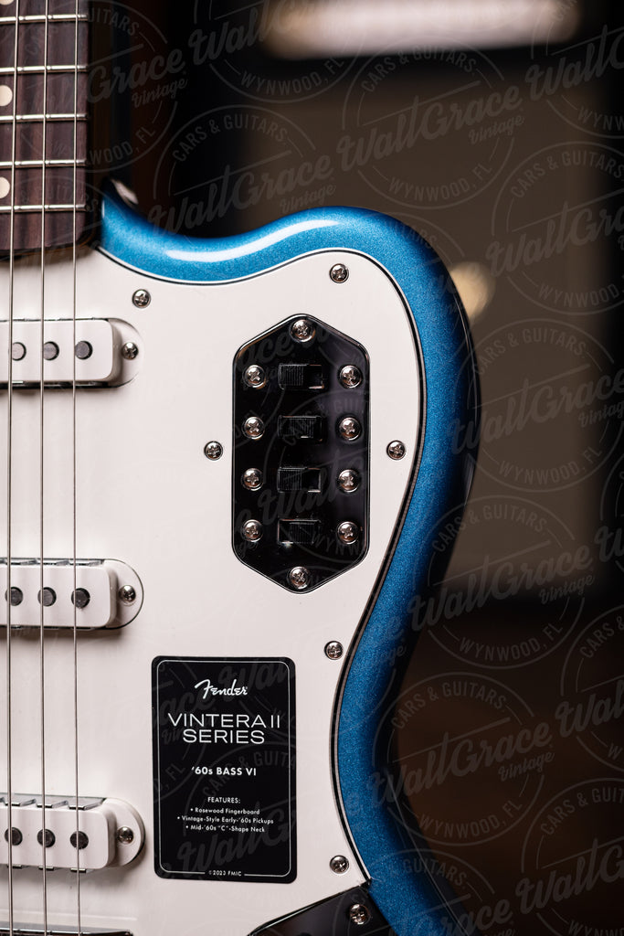 Fender Vintera II 60's Bass VI Electric Guitar - Lake Placid Blue