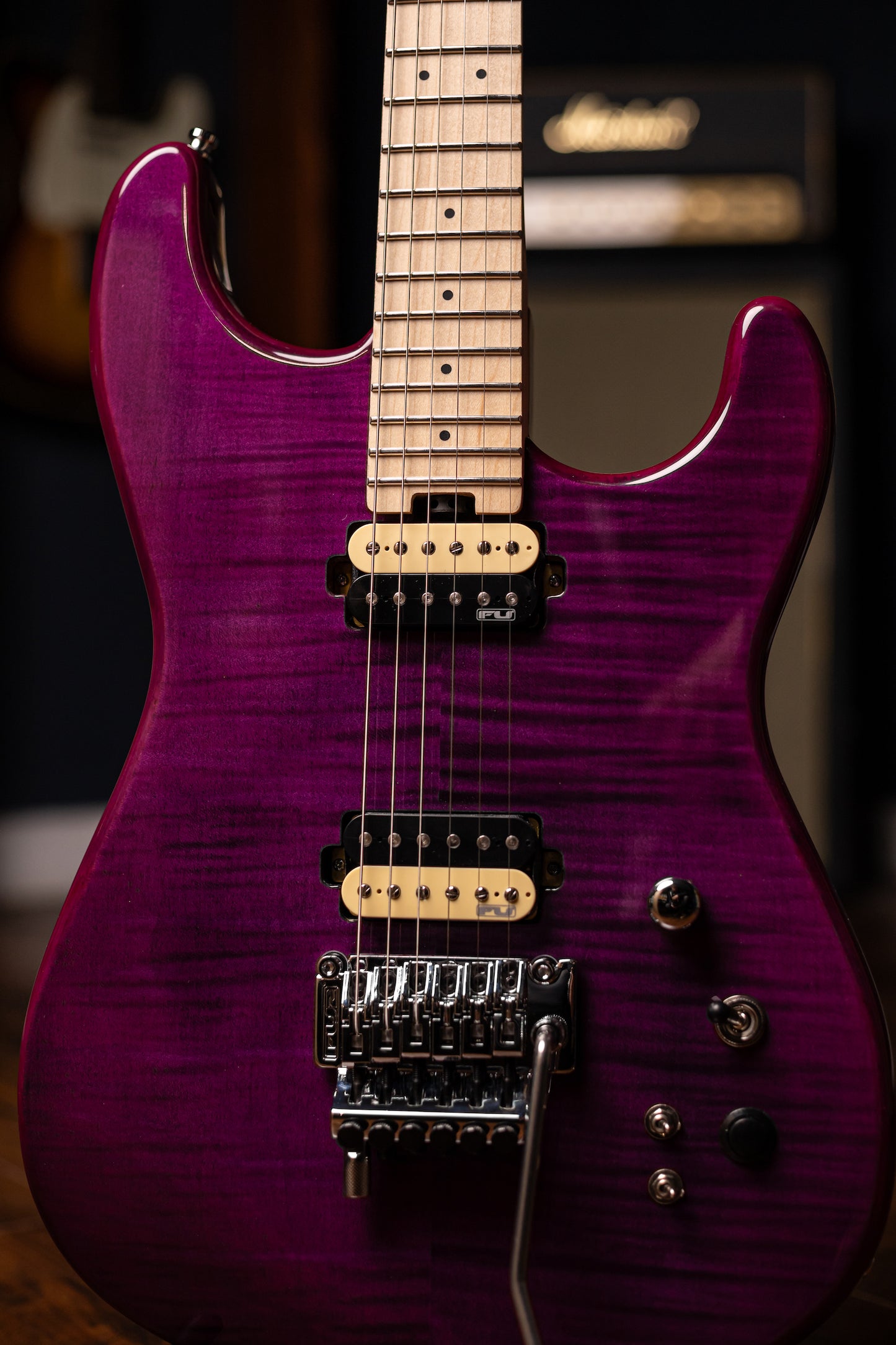 FuTone FU Pro Electric Guitar - Trans Purple