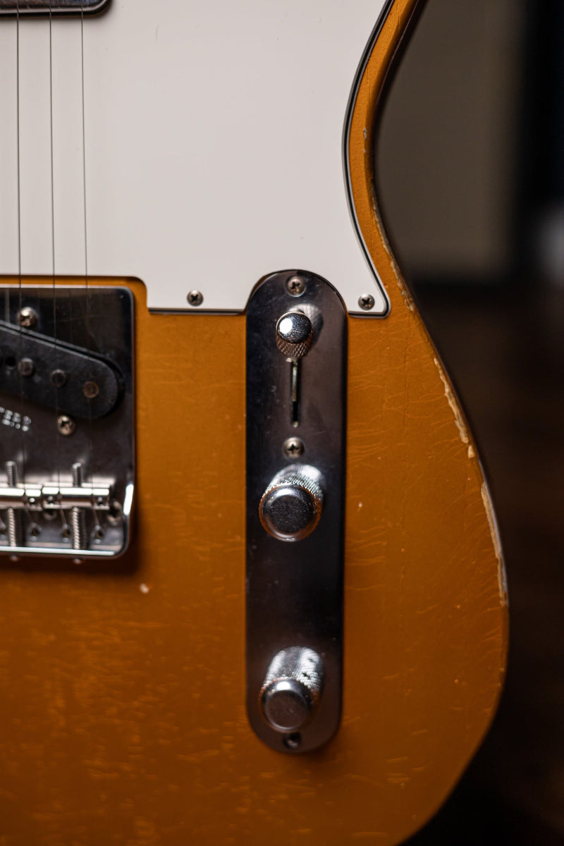 2016 Fender Custom Shop Wildwood 1955 Telecaster Relic Electric Guitar - Candy Tangerine